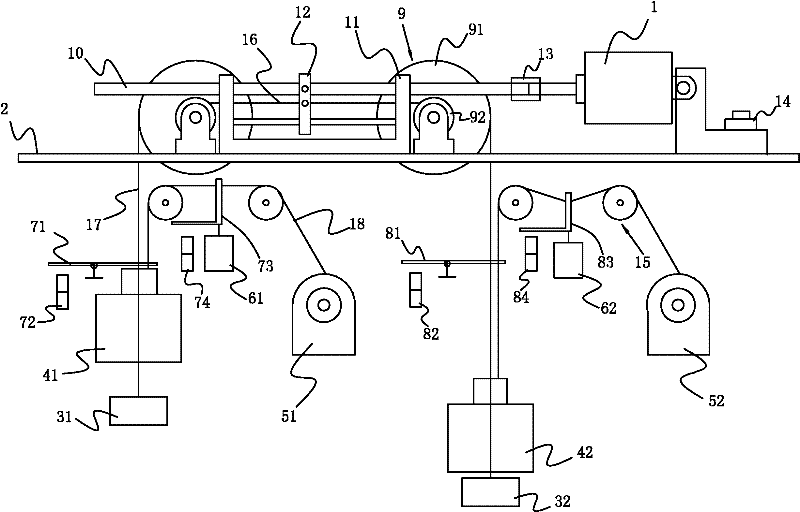Test bed for detecting positive and negative work of linear moving electric mechanism