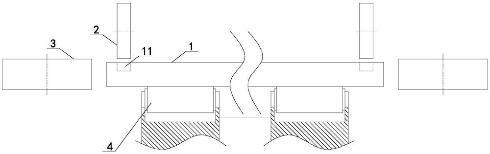 Production equipment and production method of edge slotted mineral wool board