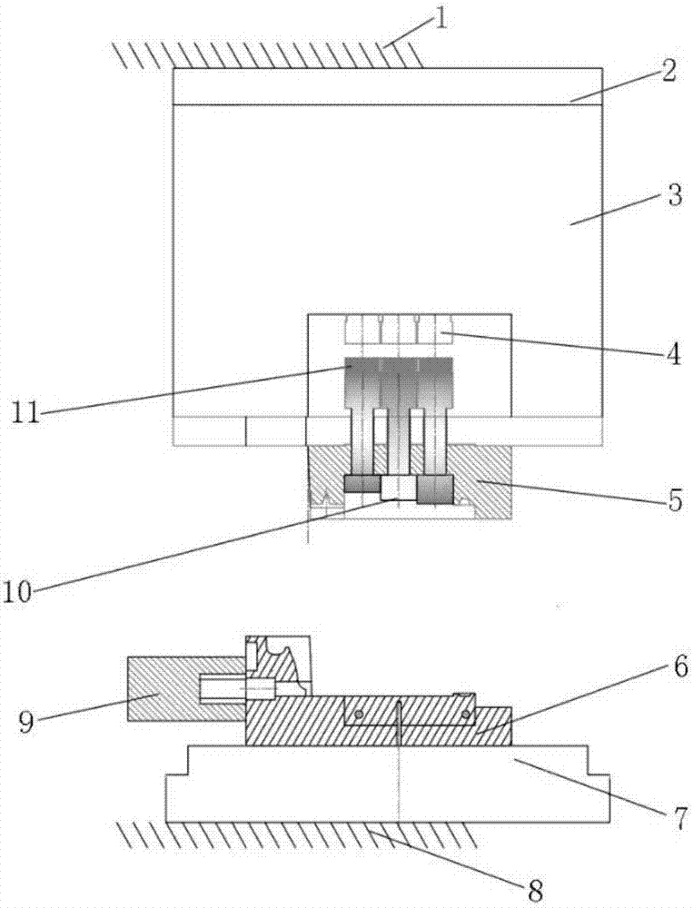 Multi-point directional extrusion casting method applicable to nonuniform wall thickness complex casting