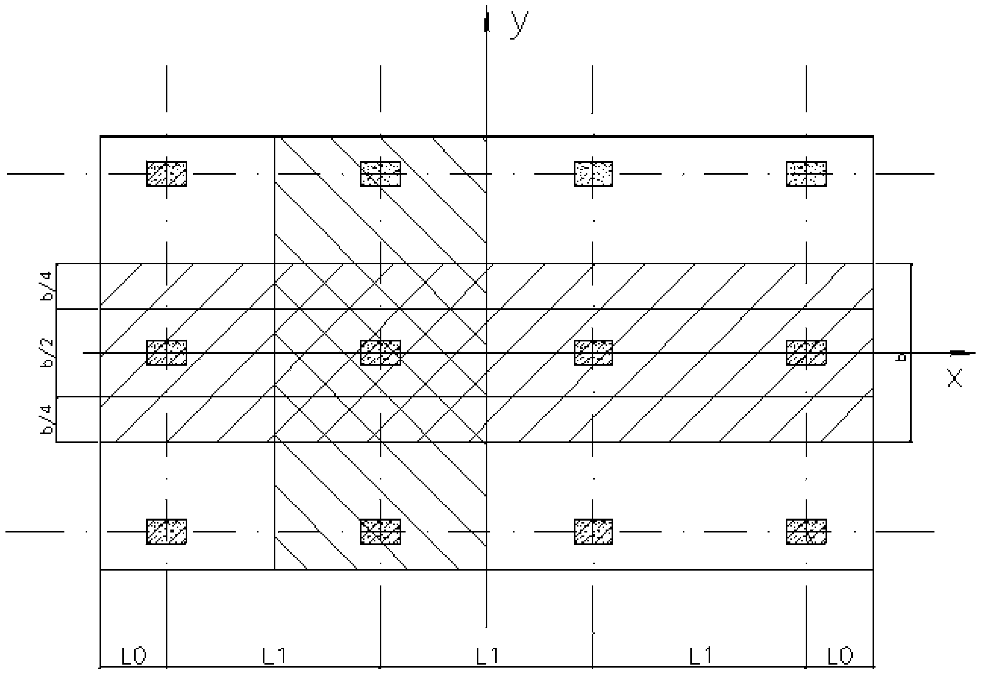 Calculation method for piled raft infrastructure