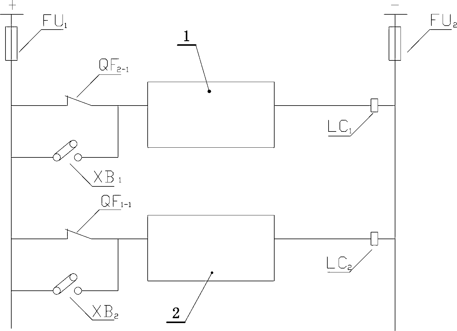 Loop security automatic controlling system capable of resisting 30-degree angle error