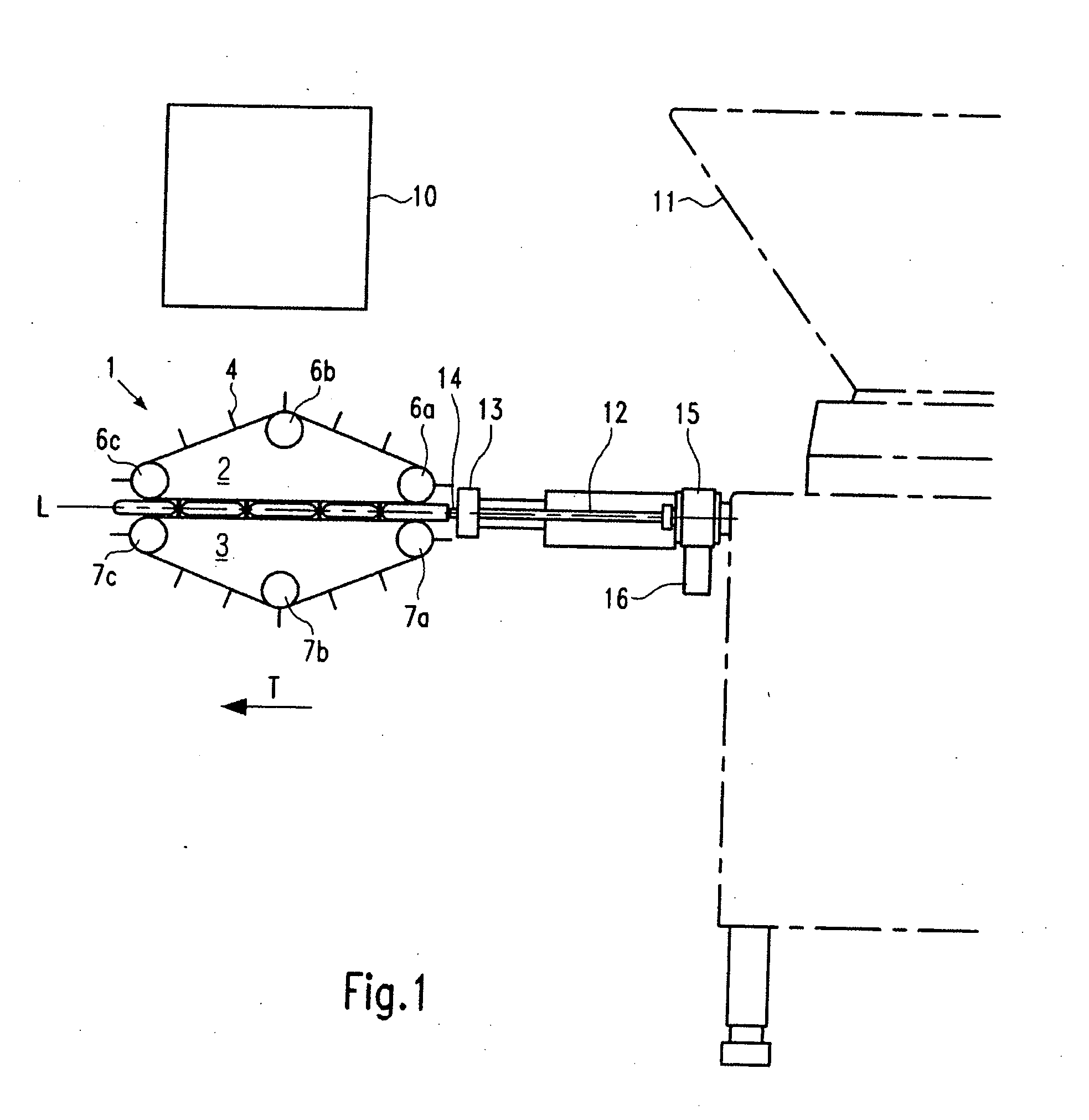 Apparatus and method for dividing a stuffed sausage skein