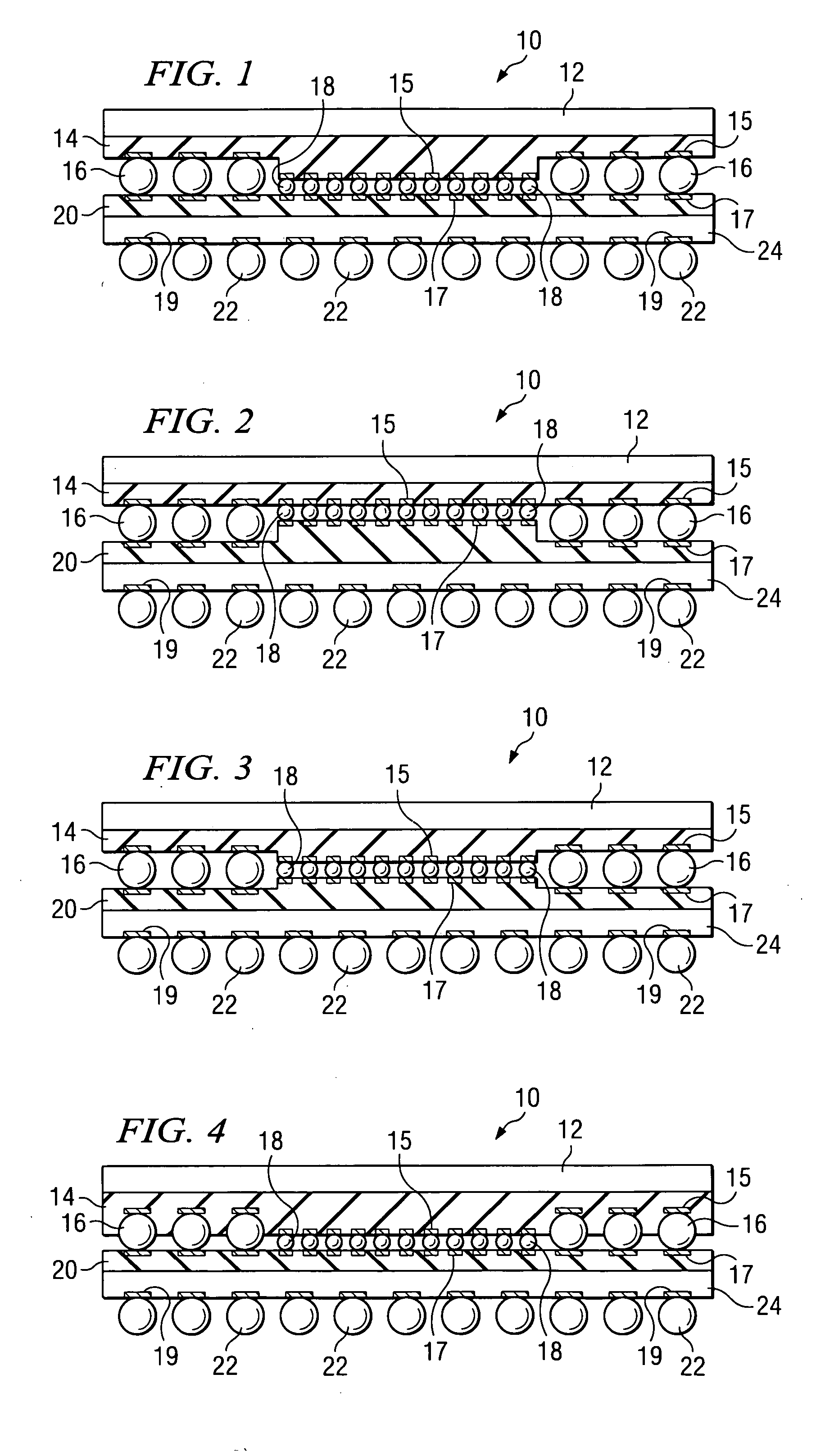 Semiconductor circuit with multiple contact sizes