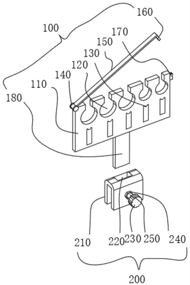 Cardiac surgery extracorporeal circulation pipeline fixing device and using method