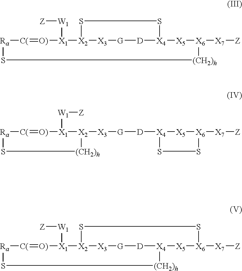 Fluorescein-labelled peptides