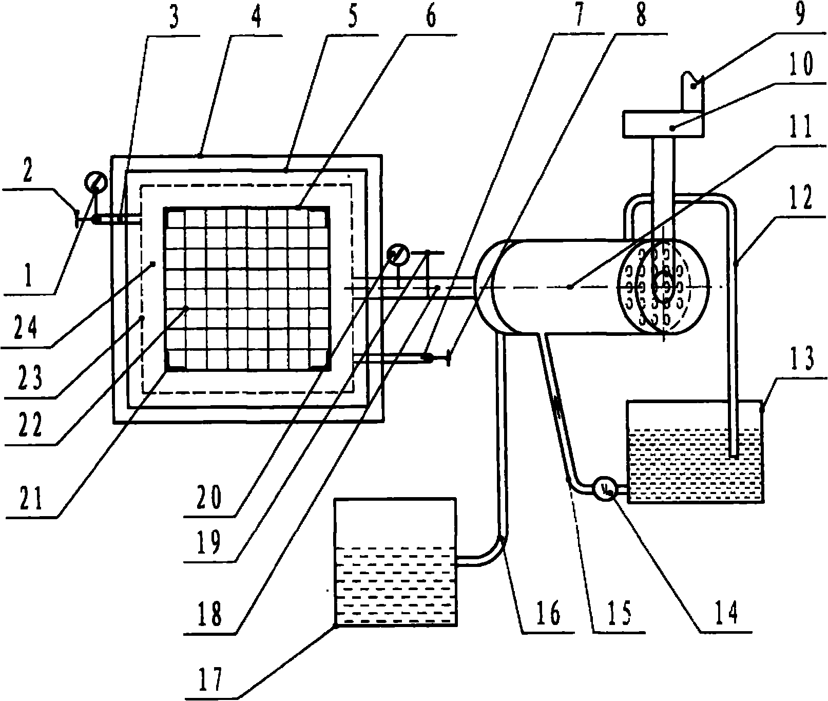 Biomass pyrolyzing furnace