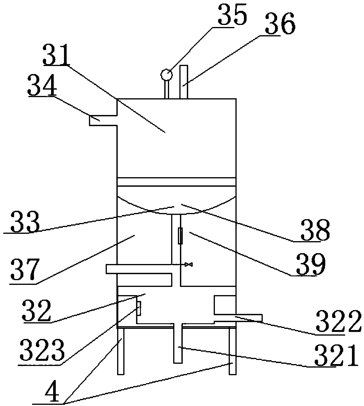 Efficient and full-automatic filtering device for edible oil