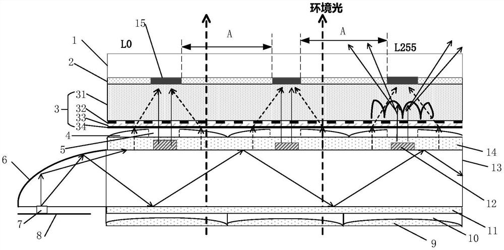 Transparent display substrate and transparent display device