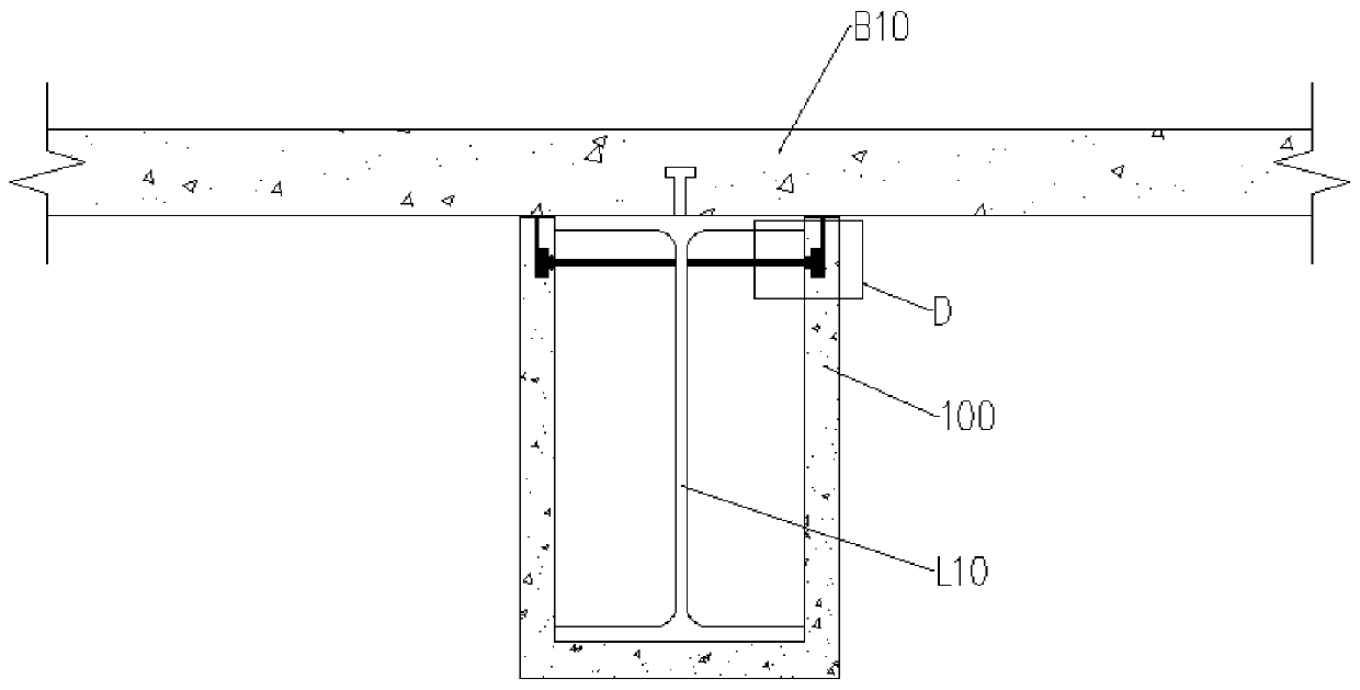 Steel structure fireproof structure and building comprising same