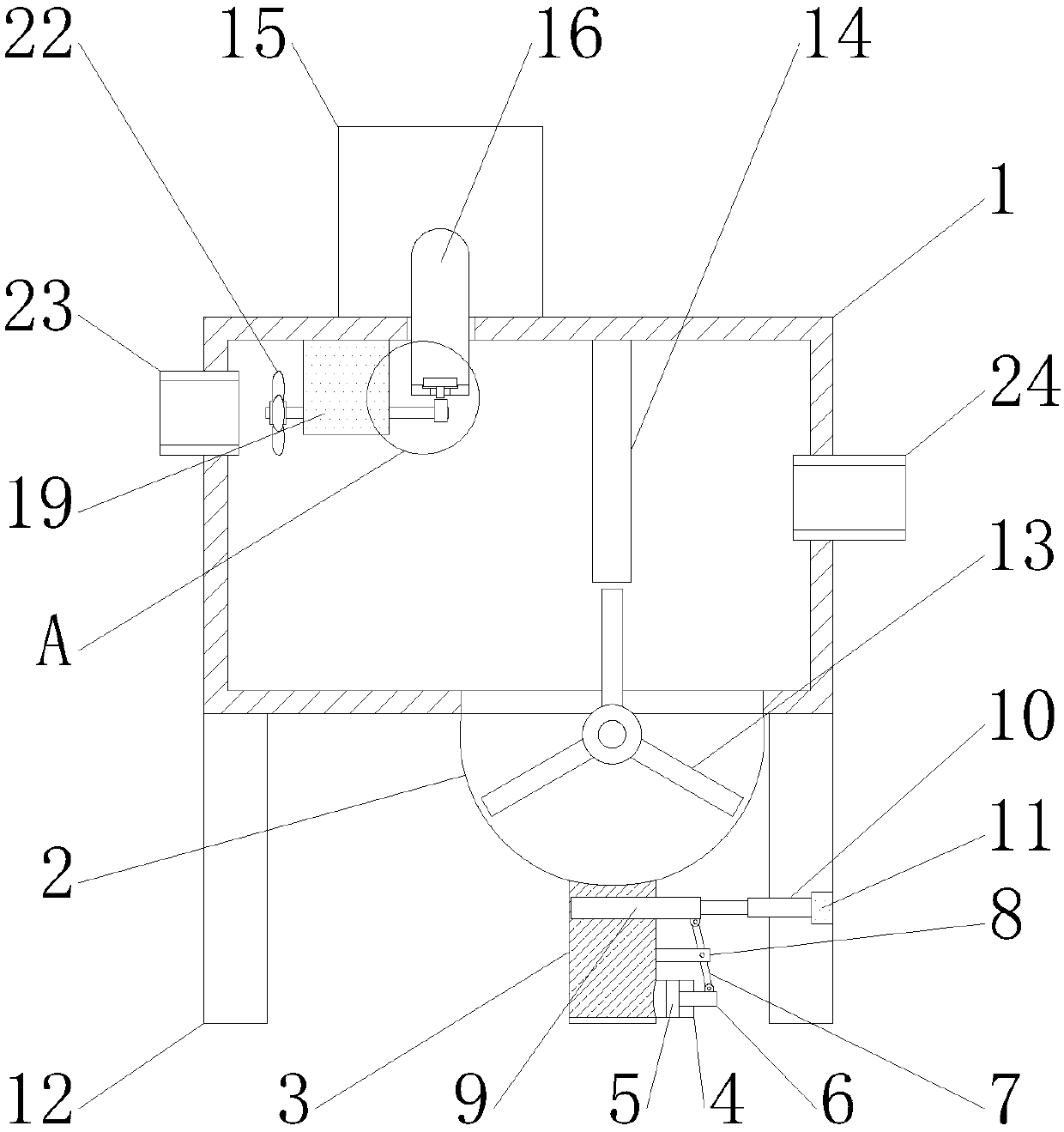 Heavy metal waste liquid disposal equipment for industrial production