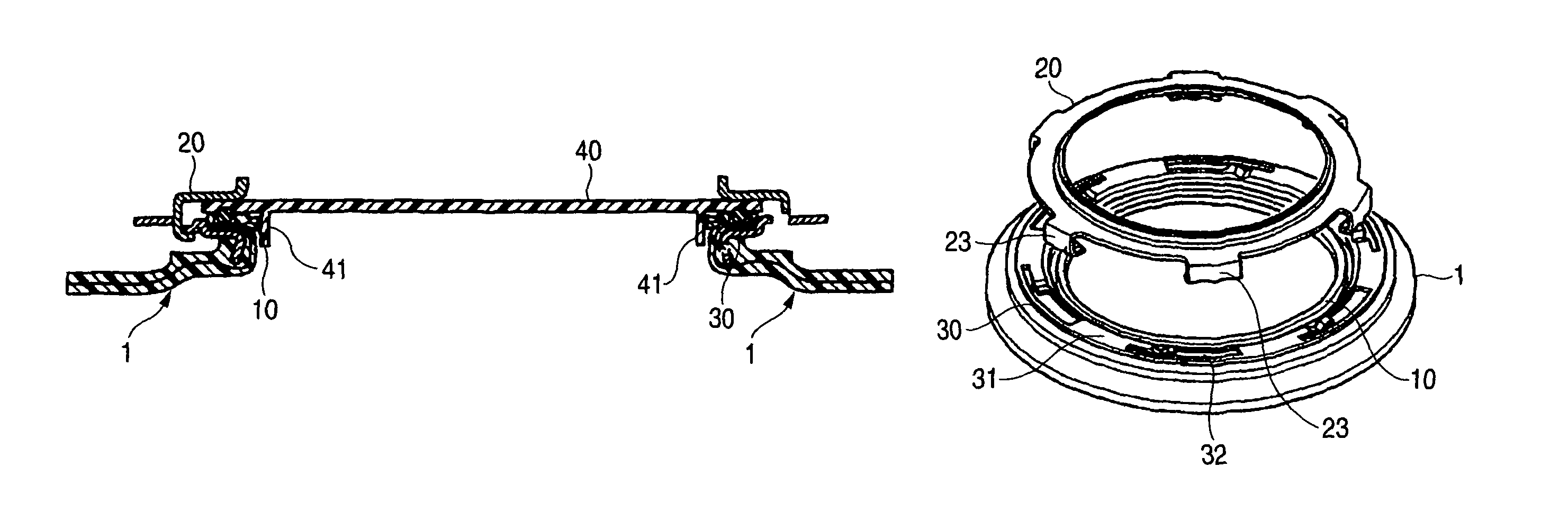 Opening structure of fuel tank and fabricating method thereof
