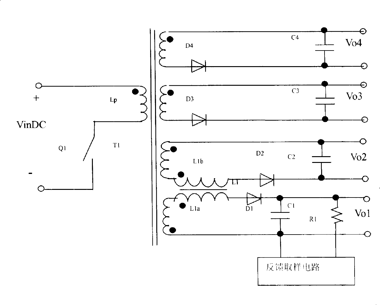 Semi-directional regulating circuit