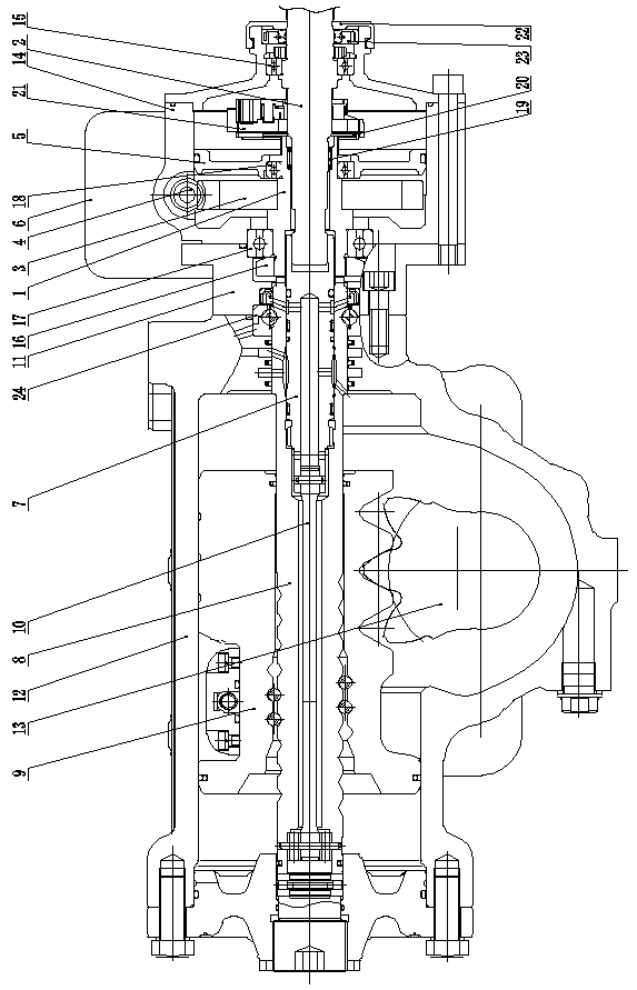 Electric hydraulic steering device for commercial vehicle