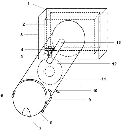 Mouse tail vein injection fixing device and using method thereof