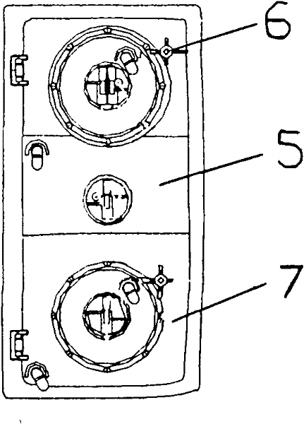 Automobile combined rear lamp structure