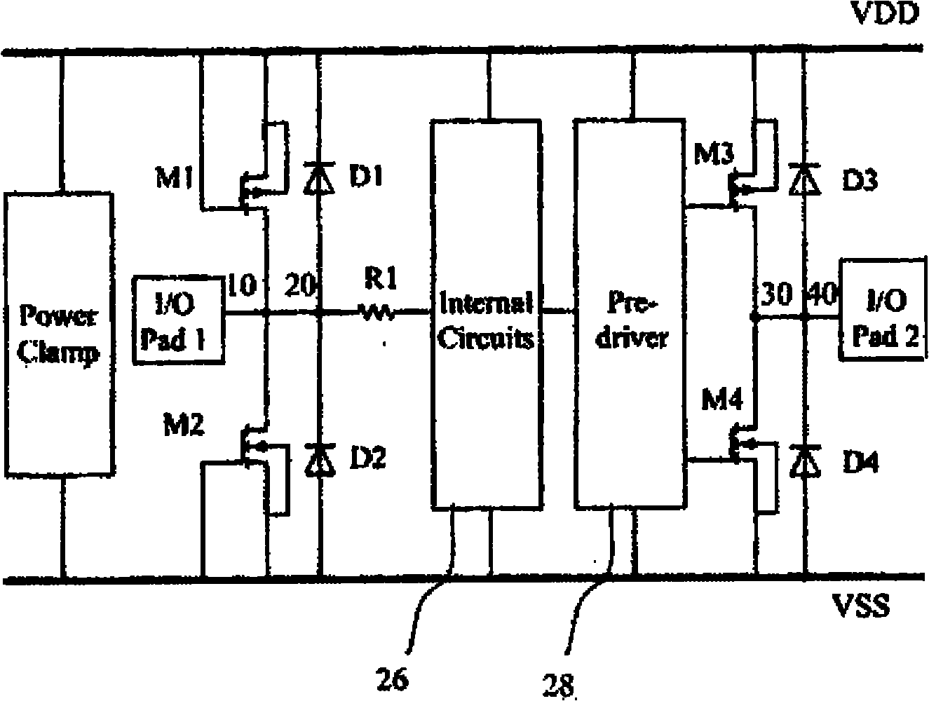 ESD (electrostatic discharge) protection circuit