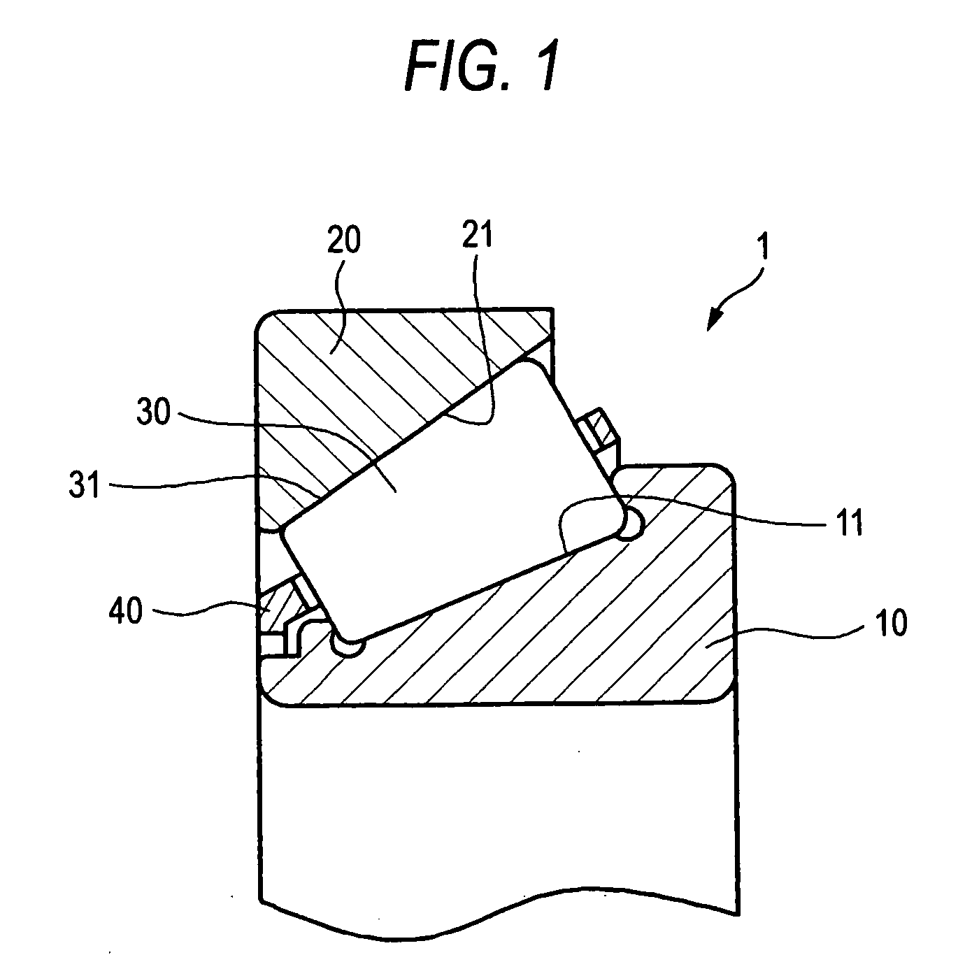 Tapered roller bearing an automotive pinion shaft supporting apparatus utilizing same tapered roller bearing