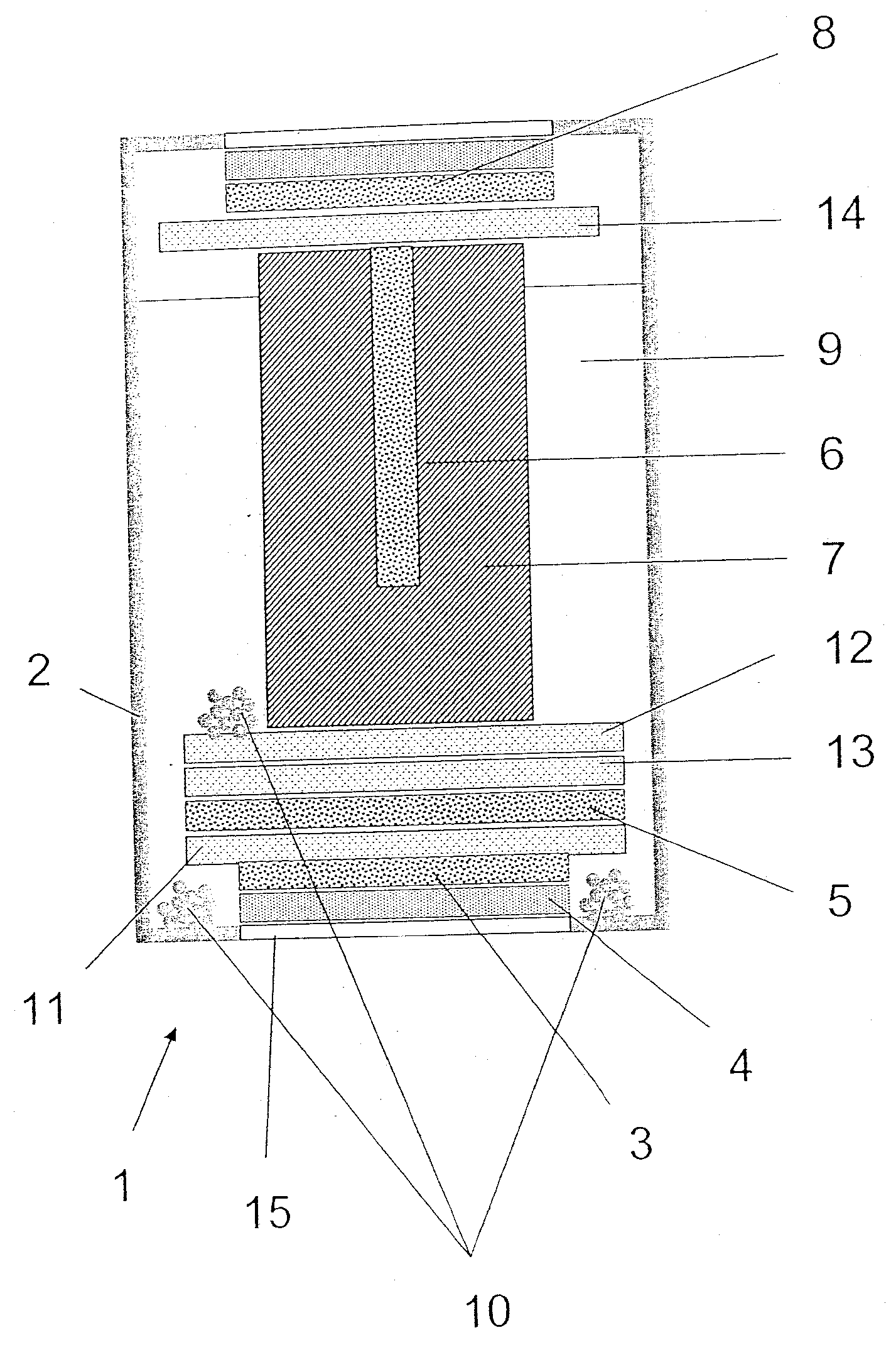 Electrochemical sensor having a mediator compound with a solid