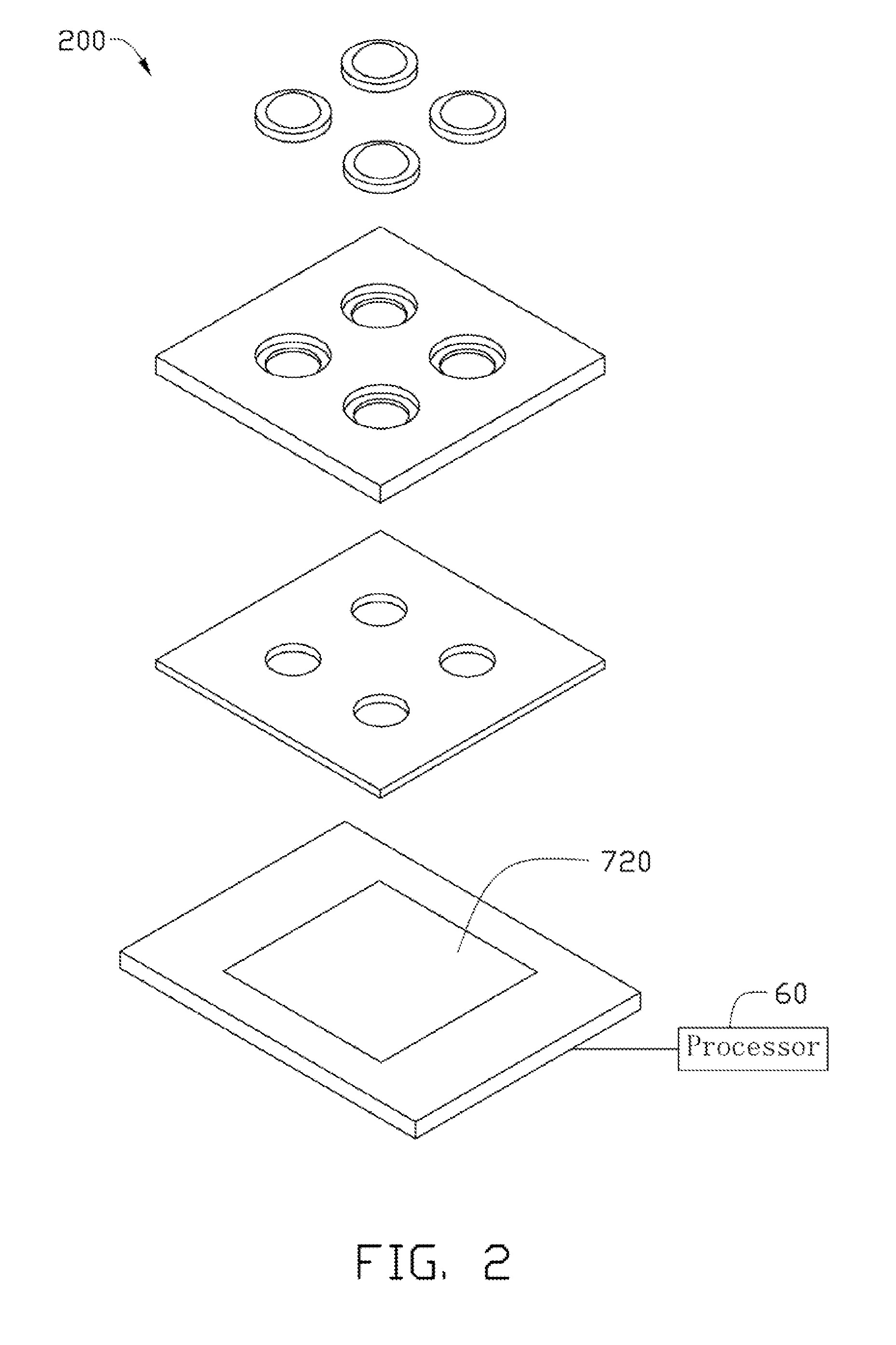Camera module with lens array
