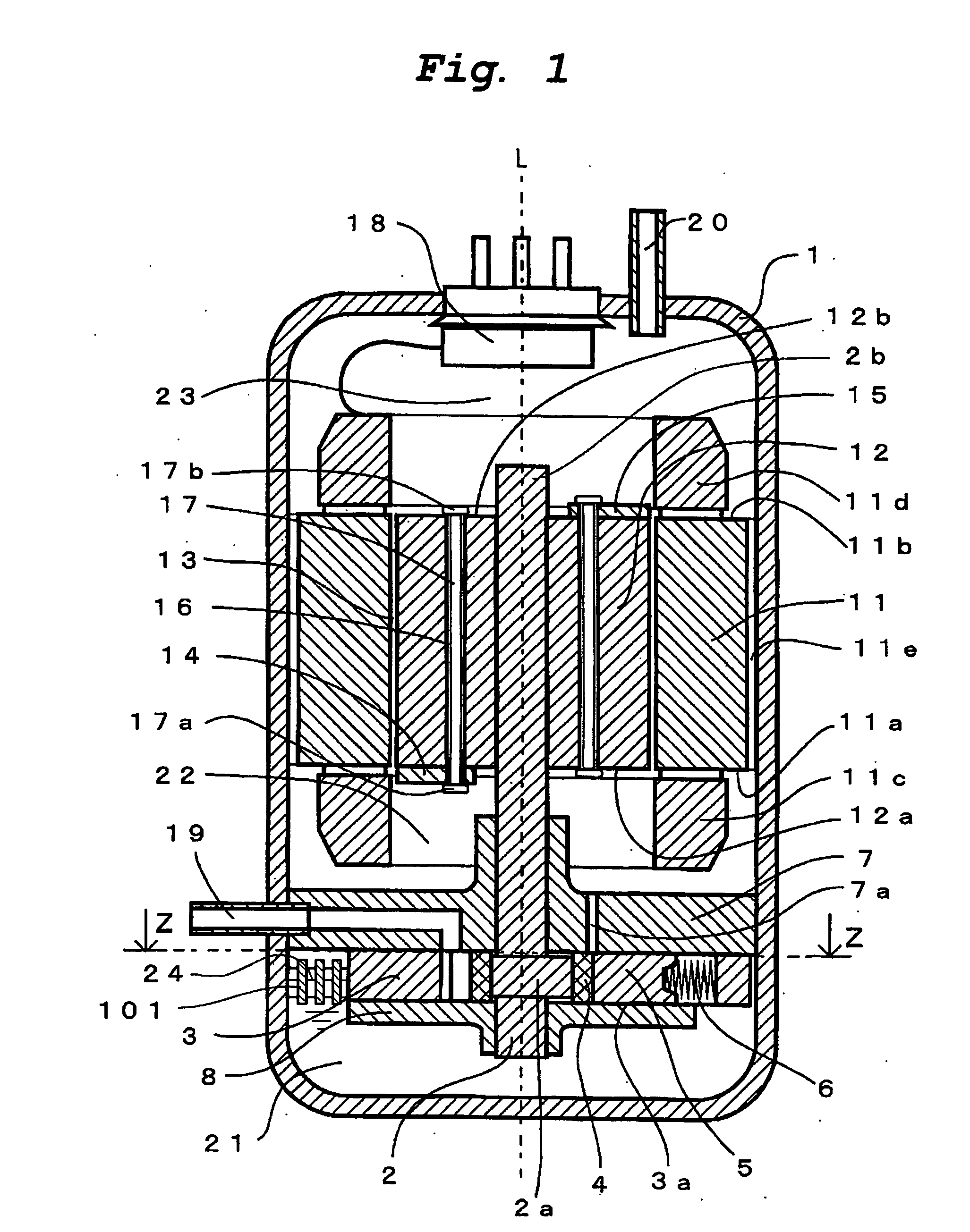 Hermetic type compressor with wave-suppressing member in the oil reservoir