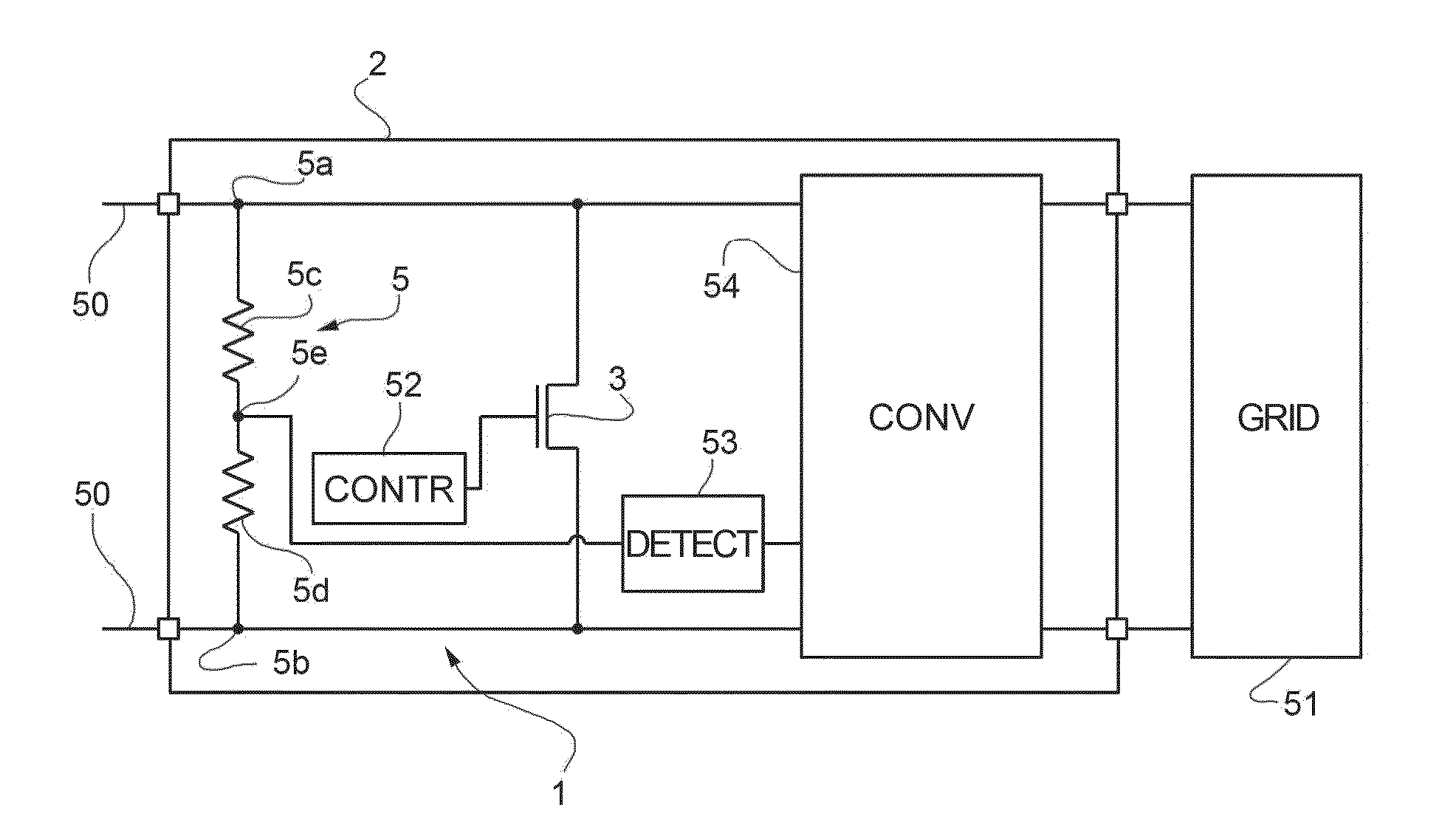 Semiconductor device integrating a voltage divider and process for manufacturing a semiconductor device