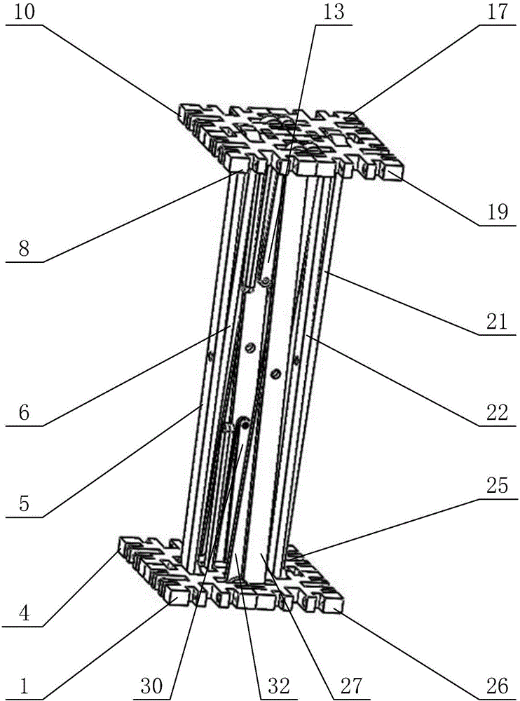Single-degree-of-freedom overconstrained shear-type deployable unit and space deployable mechanisms composed of same