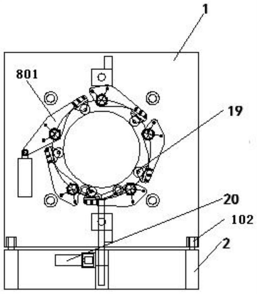 Cutting machine for hollow wall winding pipe and working method thereof