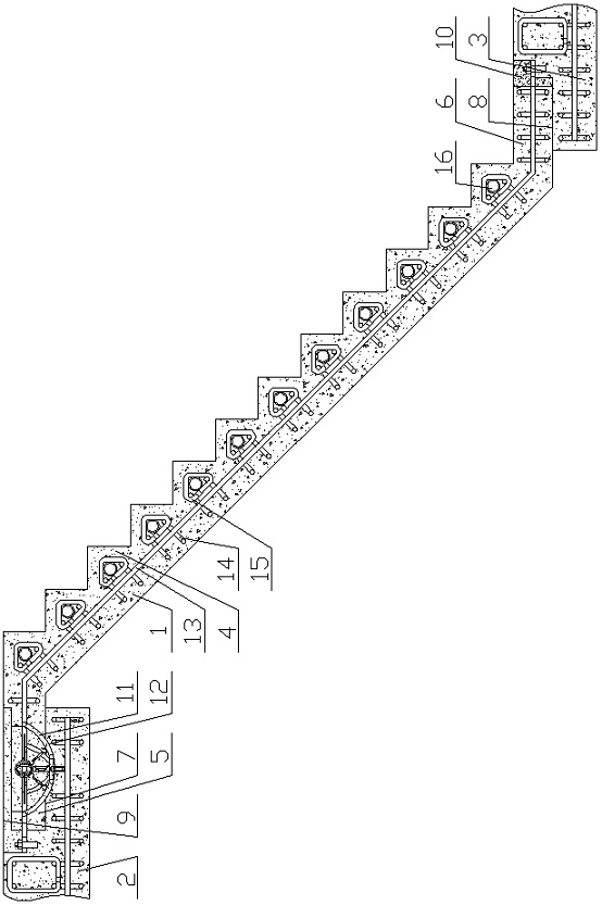 Assembling method of assembled prefabricated stairs