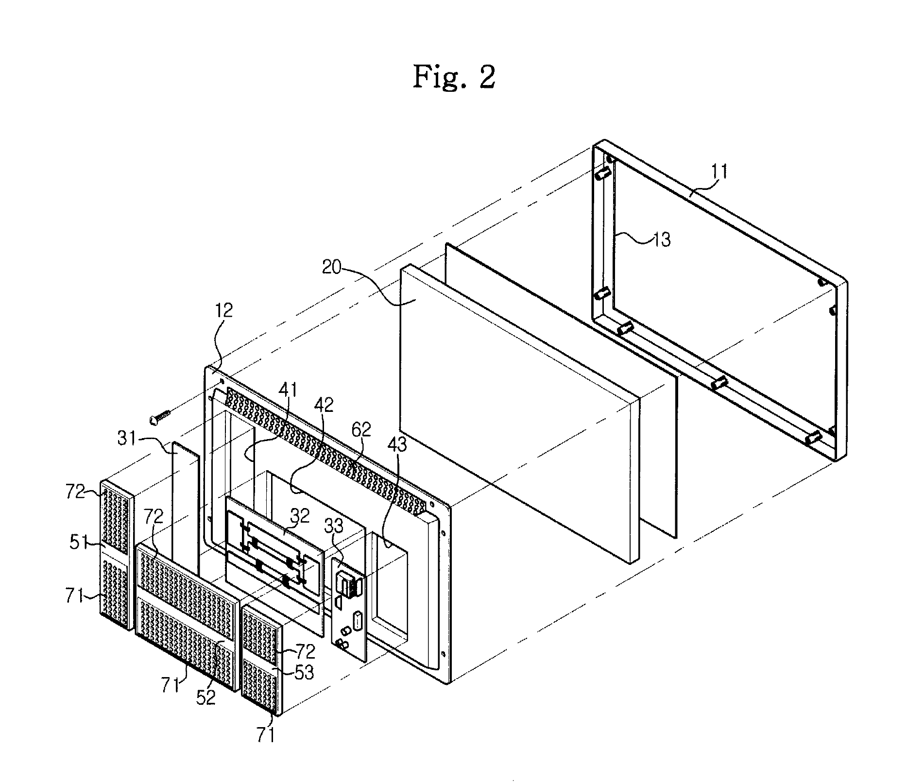 Panel type display device