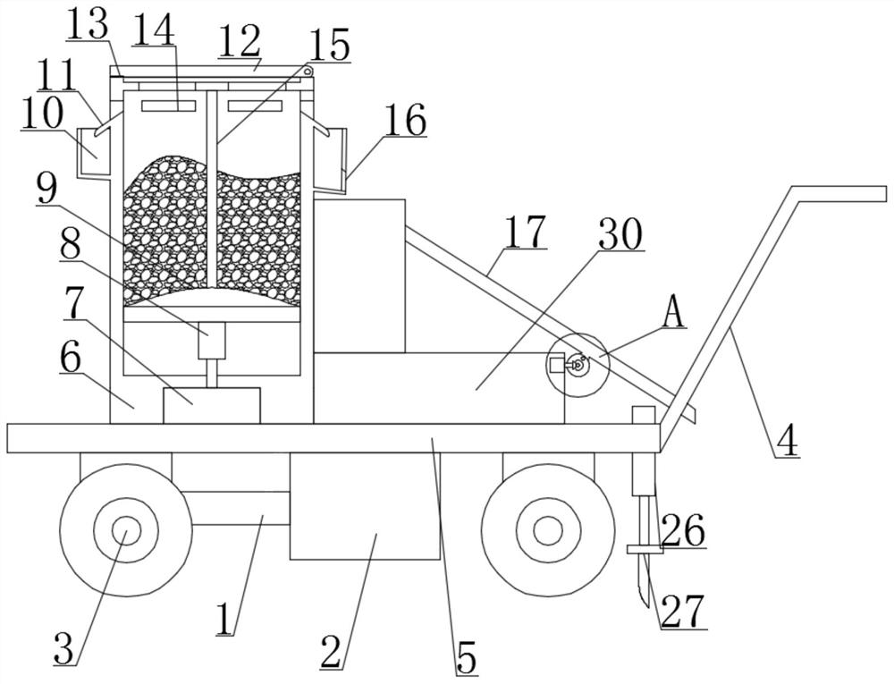 Automatic fertilizing device for agricultural production