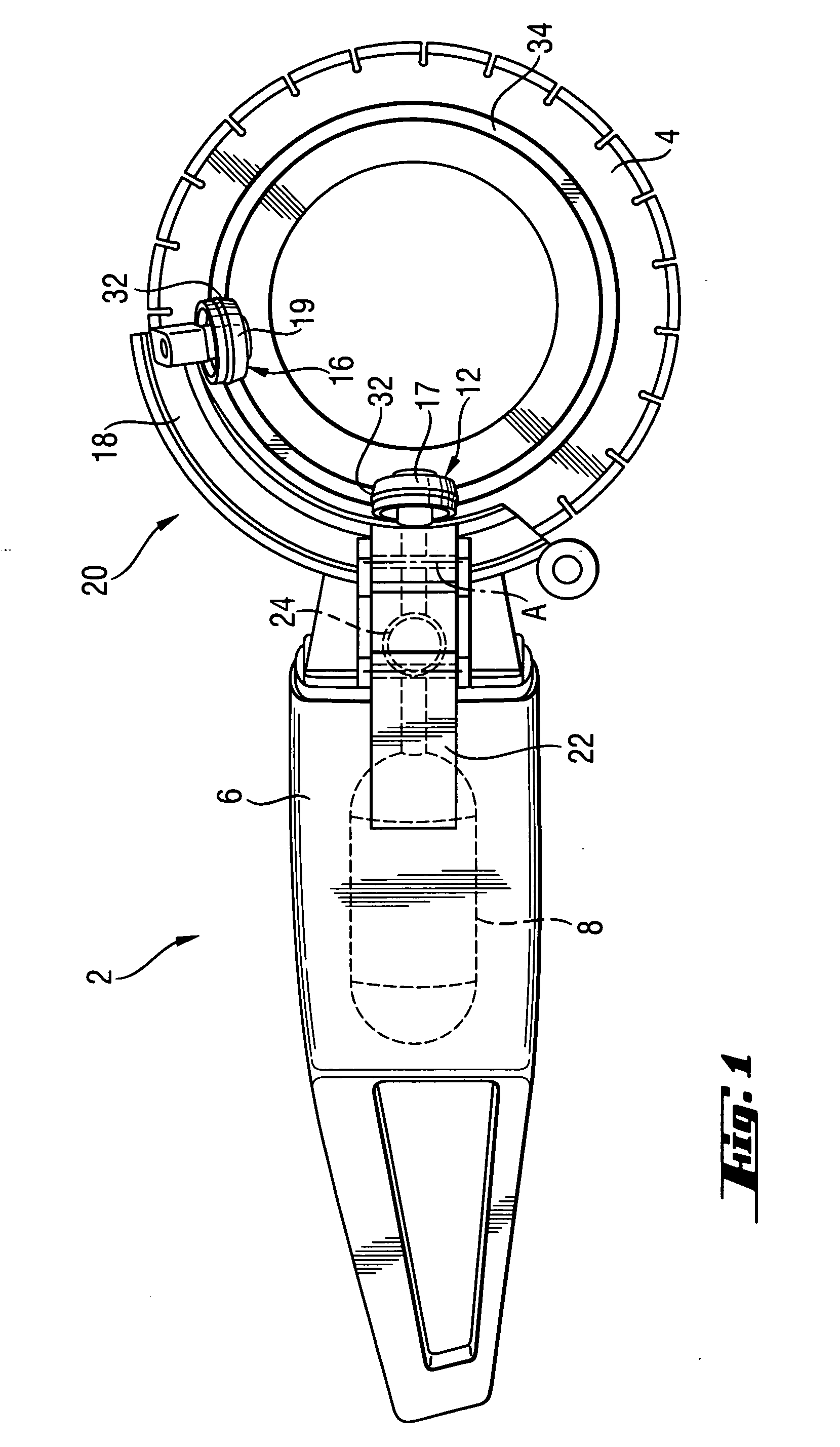 Power tool with an eccentrically driven working tool