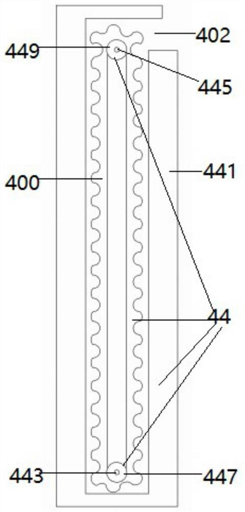 Device for planting dendrobium officinale on trunk