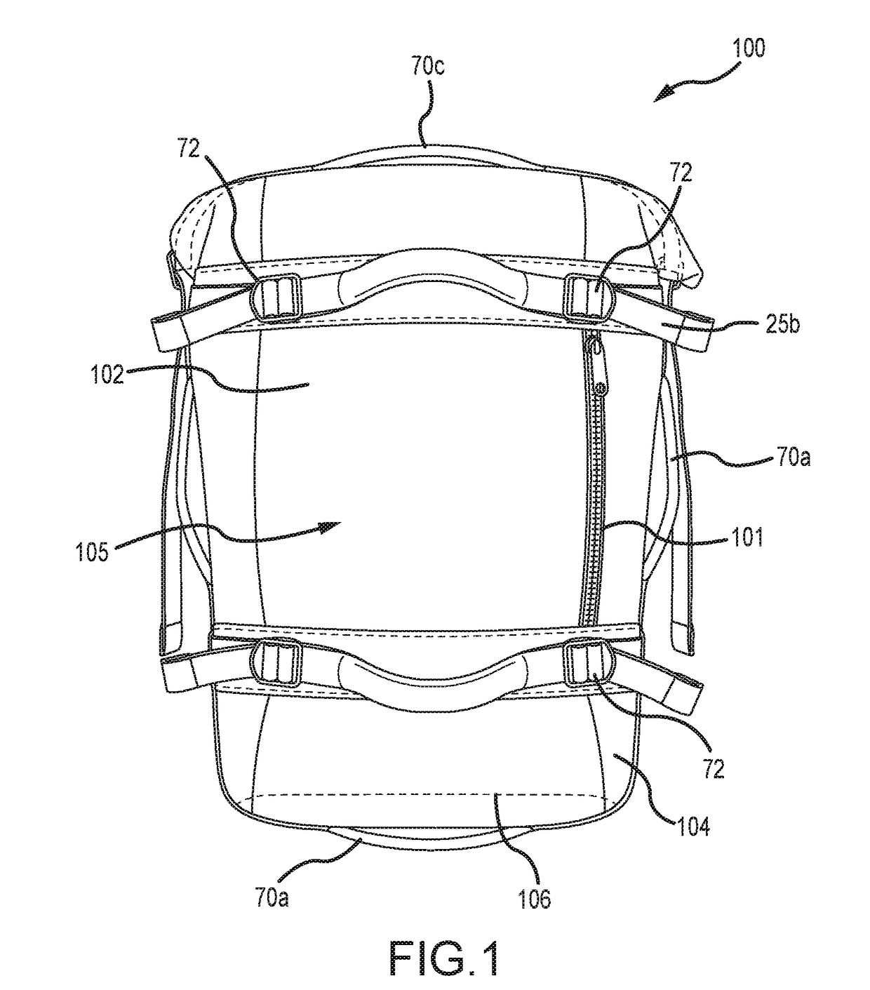 Weight training backpack