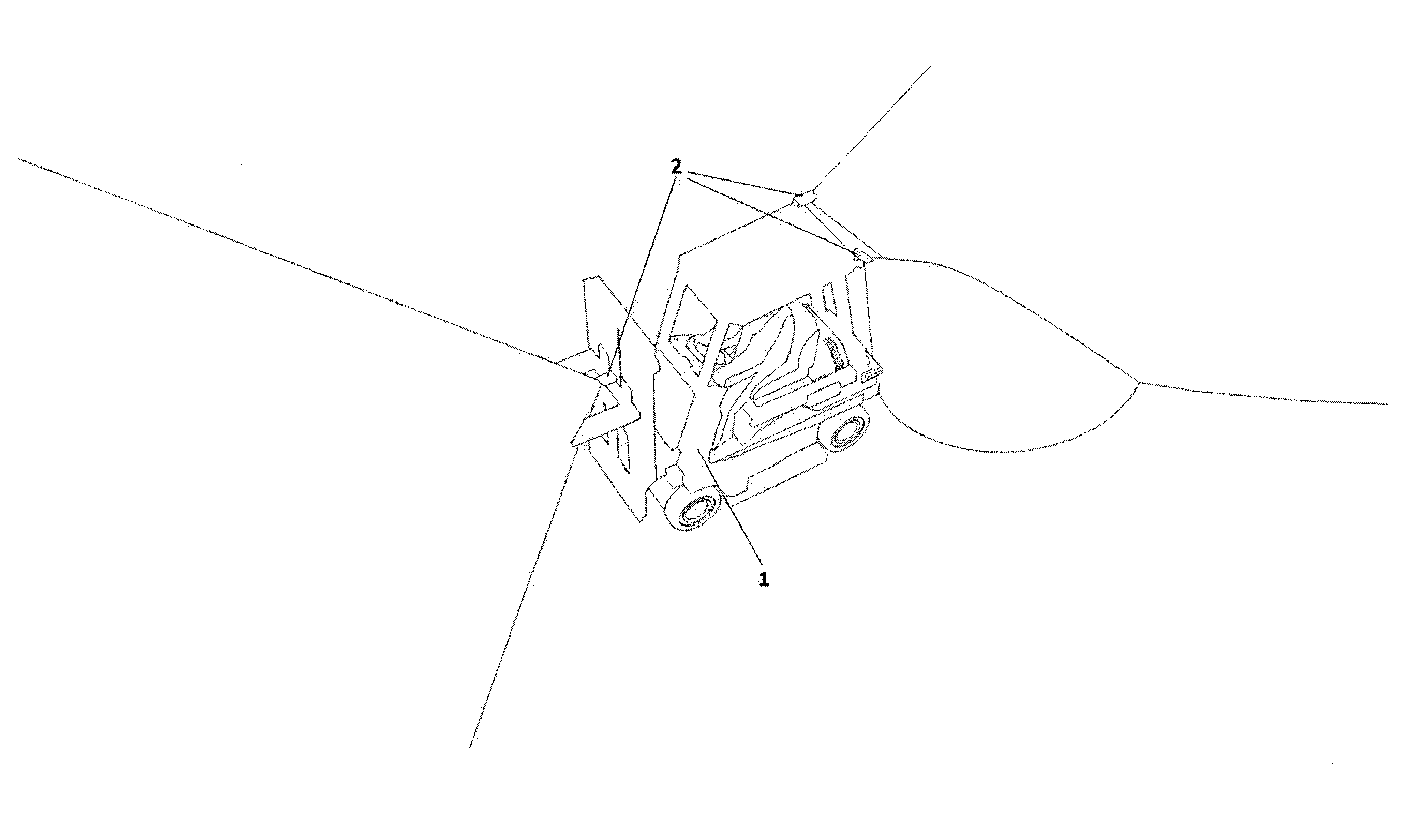 Method and system for sensing the position of a vehicle