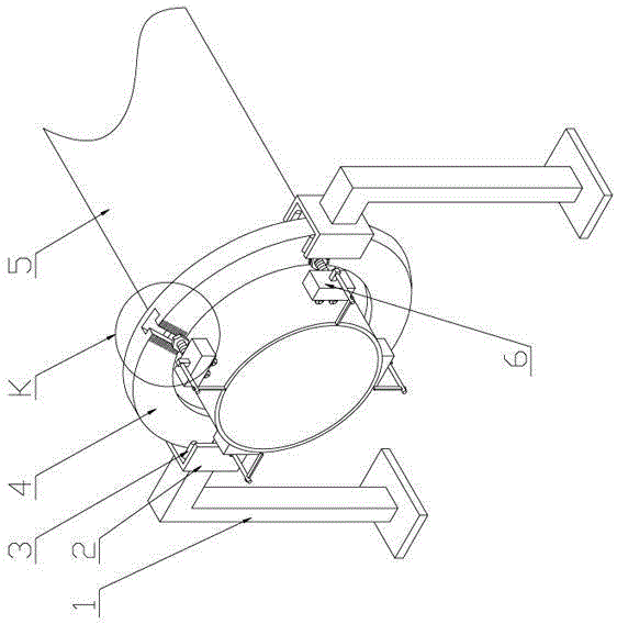 Device for manufacturing groove in large circular tube