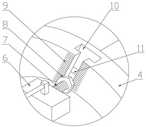 Device for manufacturing groove in large circular tube