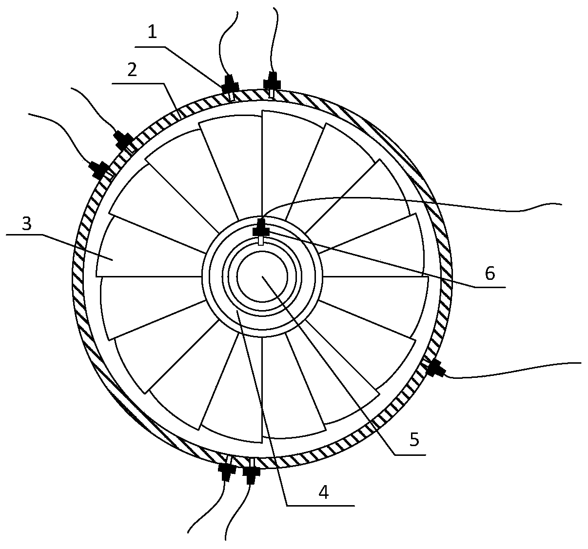 Rotor blade displacement field measuring method based on blade end timing and system thereof