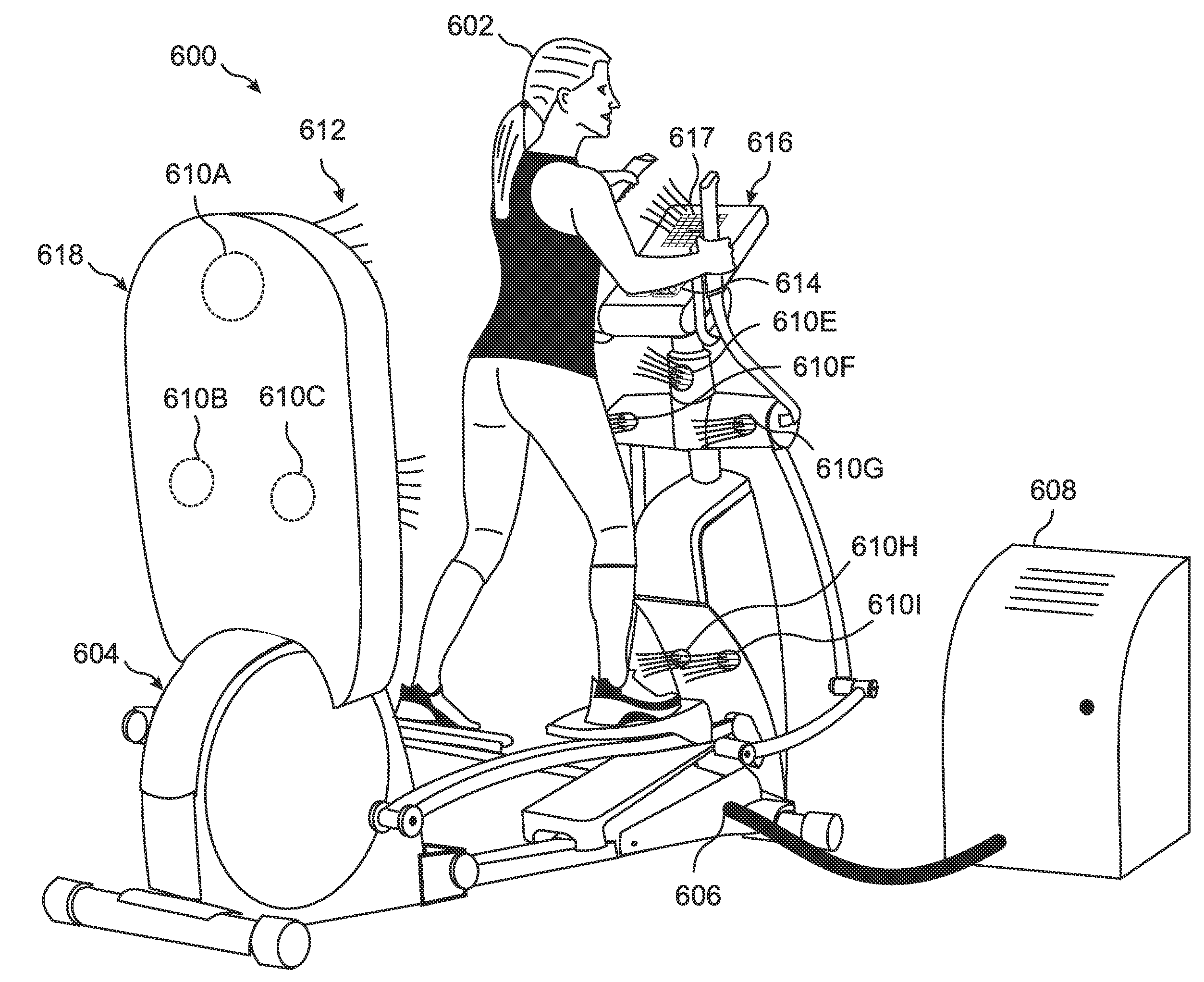 Apparatus for cooling an exerciser having convenient centralized control of air outlets built into a stationary exercise device
