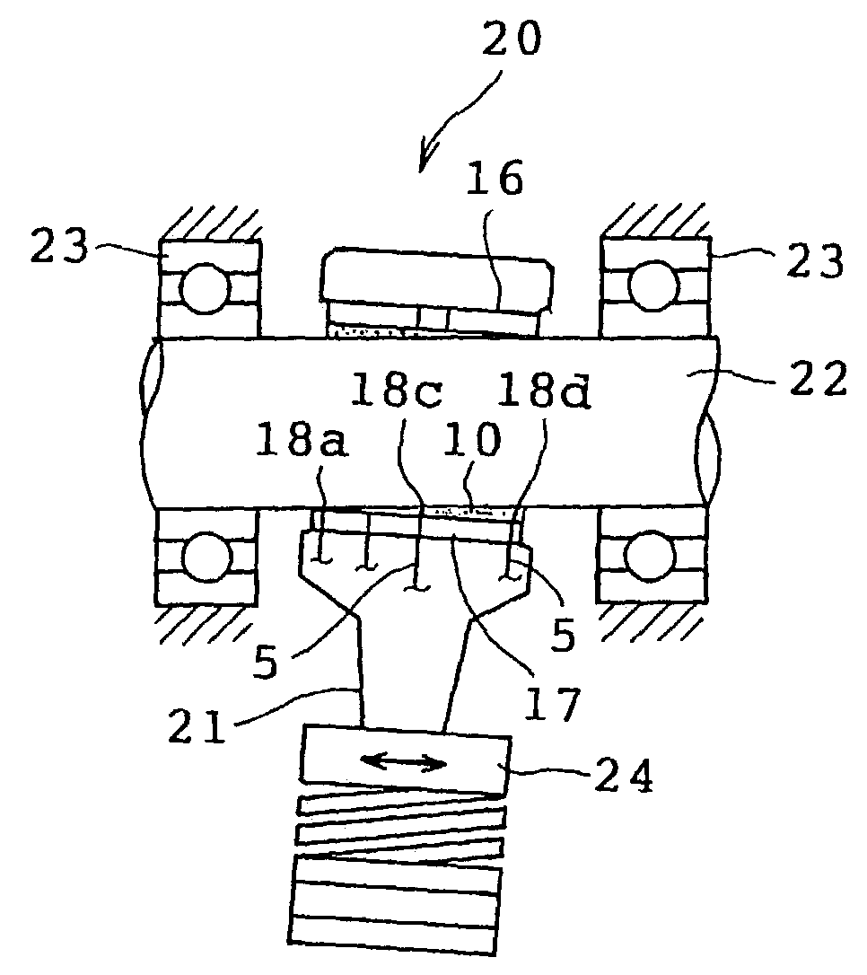 Bearing with oil film thickness measuring device