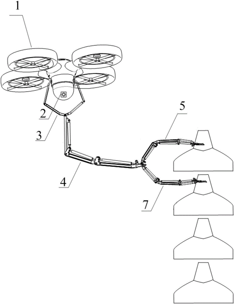 Unmanned aerial vehicle-based charged detection device and method for zero value insulator of power transmission line