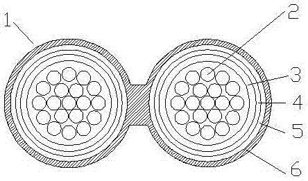 Environment-friendly DC 1500V mouse-proof and anti-termite cable used for photovoltaic power generation system