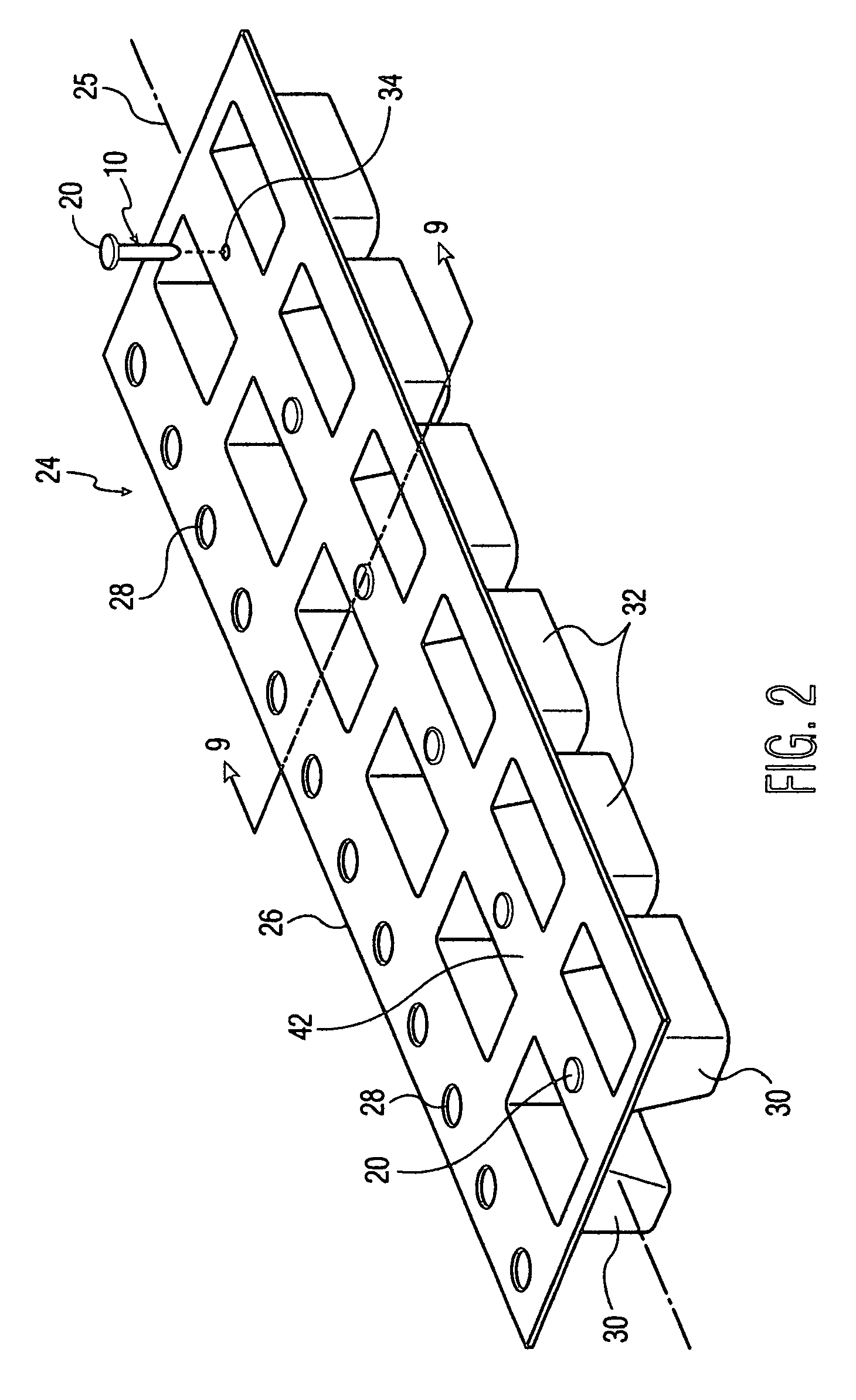 Tape-packaged headed pin contact