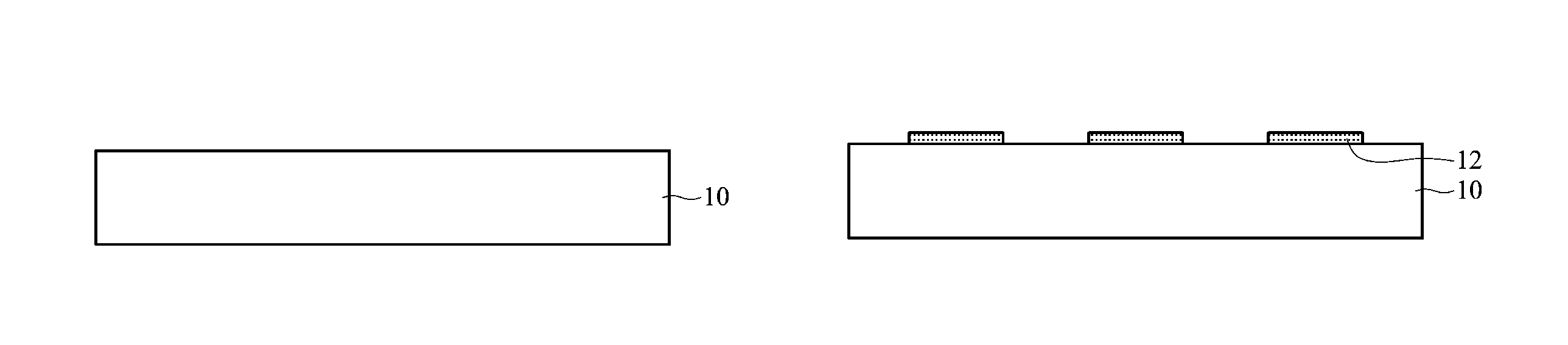 Fabrication methods for electronic devices with via through holes and thin film transistor devices