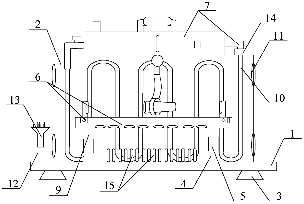 A laser aluminum alloy cooling box that is easy to install and disassemble