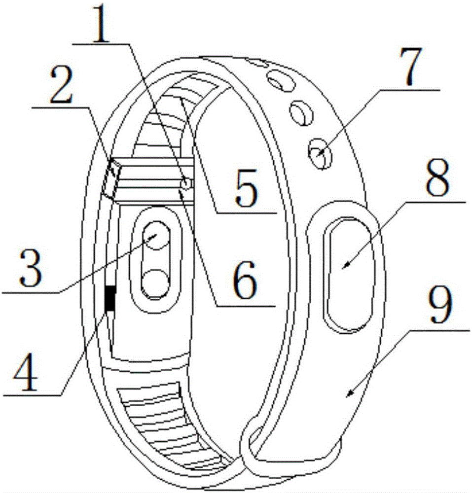 Wrist type electronic pedometer