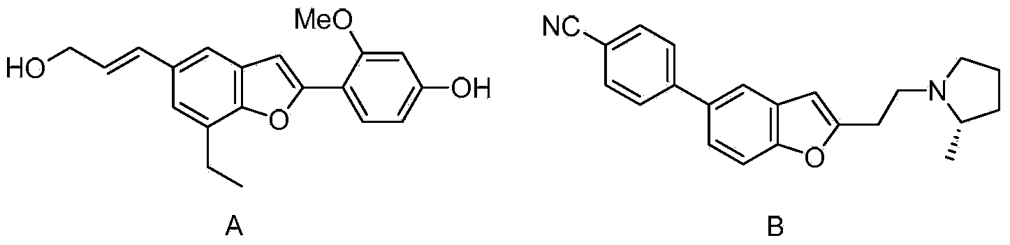 Preparation method of compound containing benzofuran structure