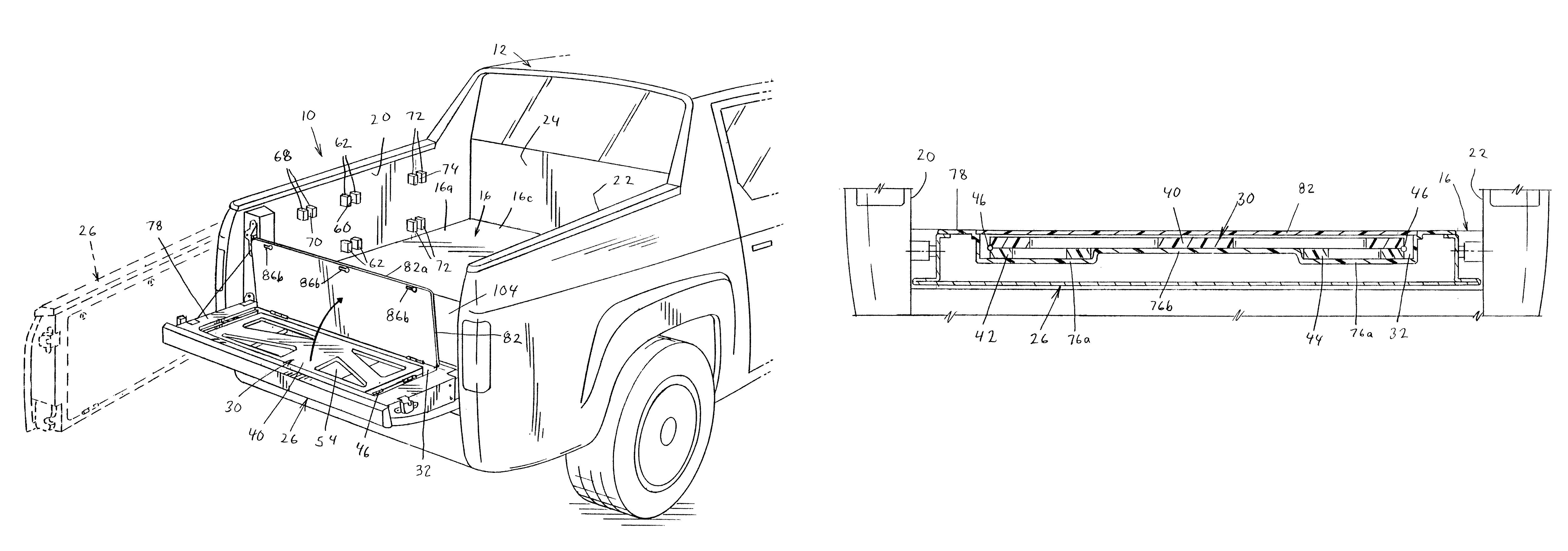 Vehicle load-carrying bed system having bed divider