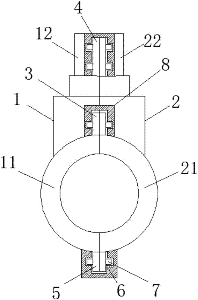 Waterproof valve protection device good in heat preservation effect