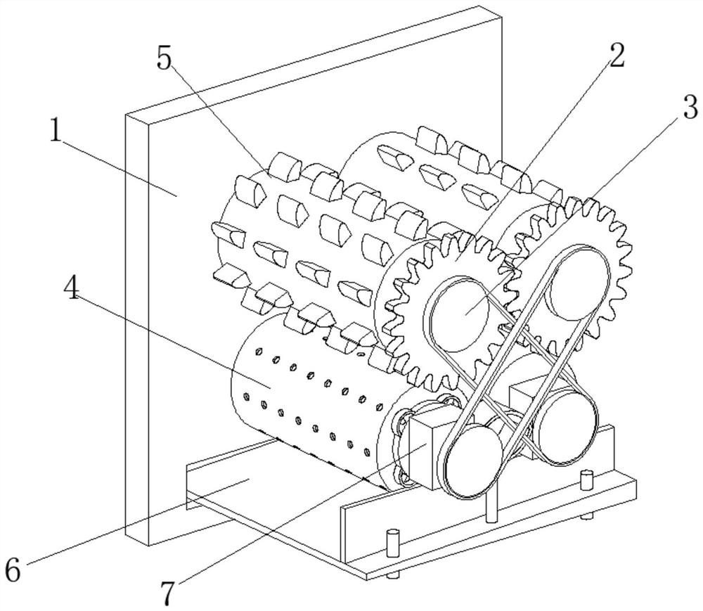 Garbage crushing device for constructional engineering management