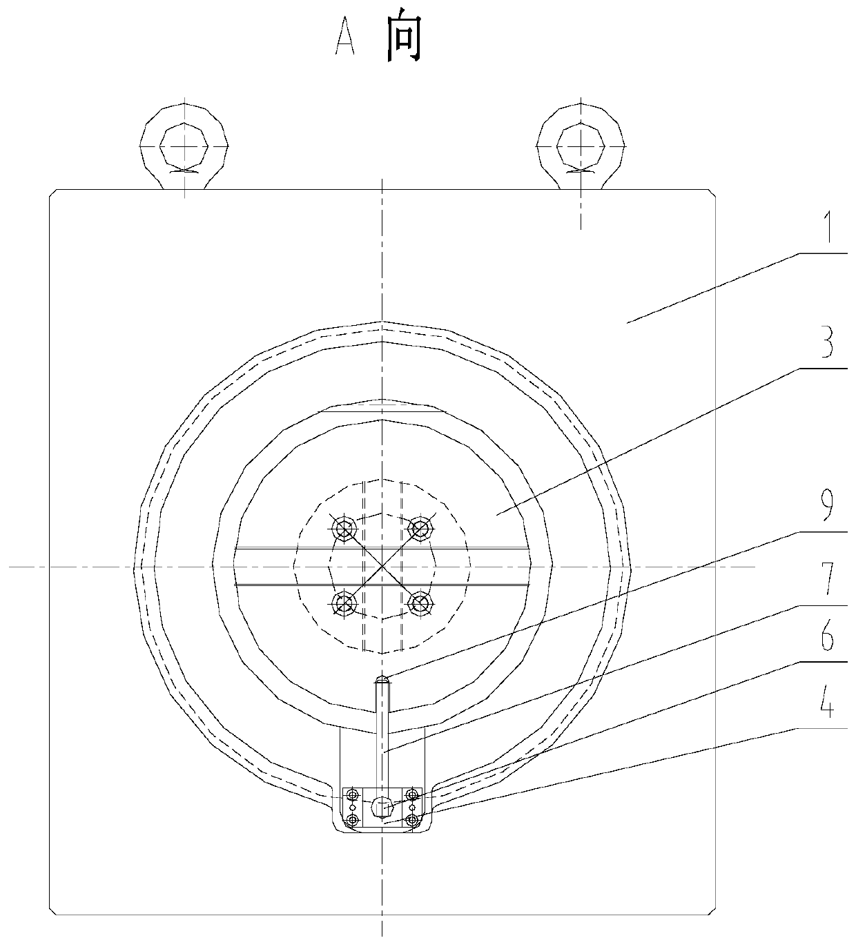 Attachment milling head spindle positioning structure